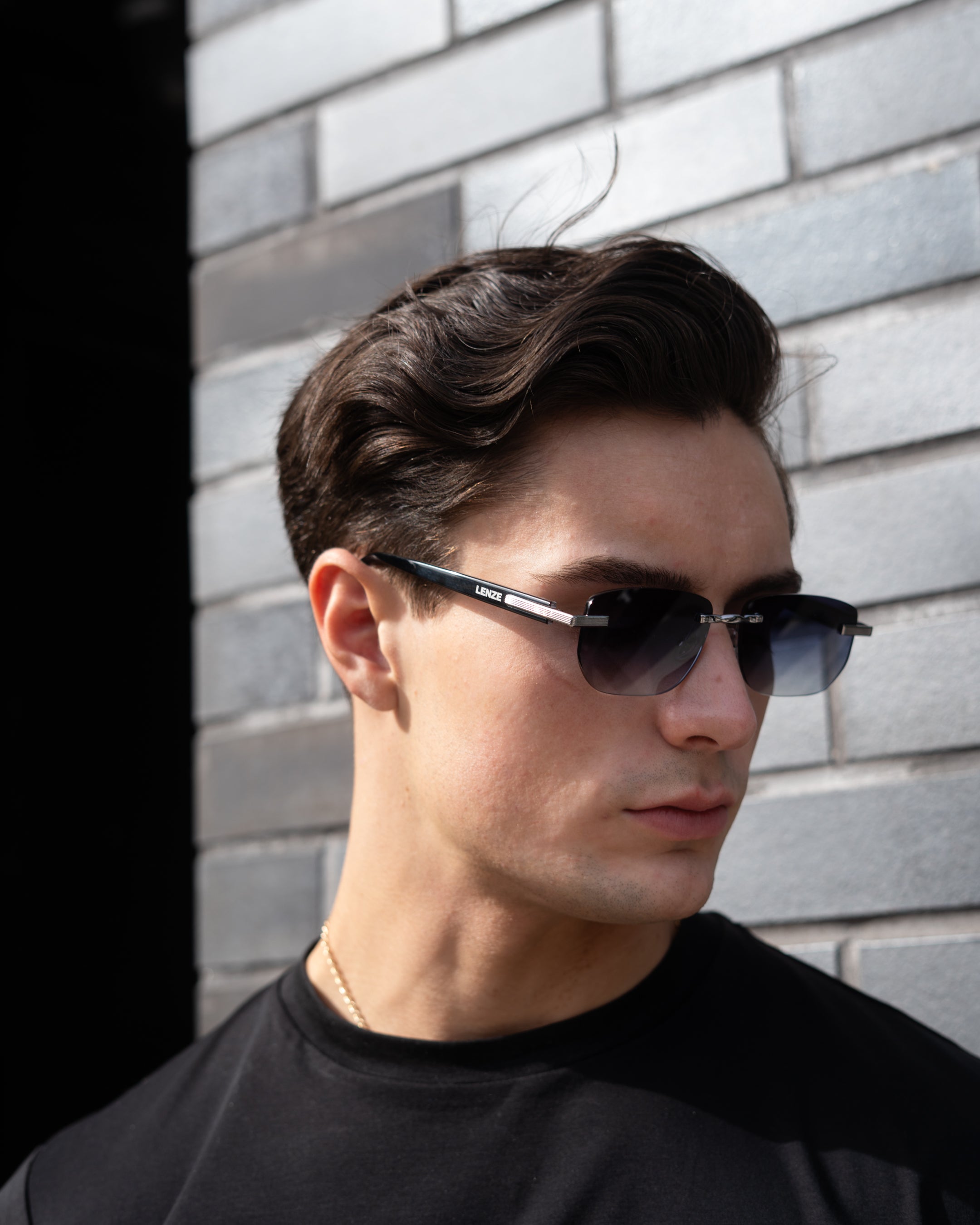 Edge Glasses - Gunmetal Grey/Ocean Blue