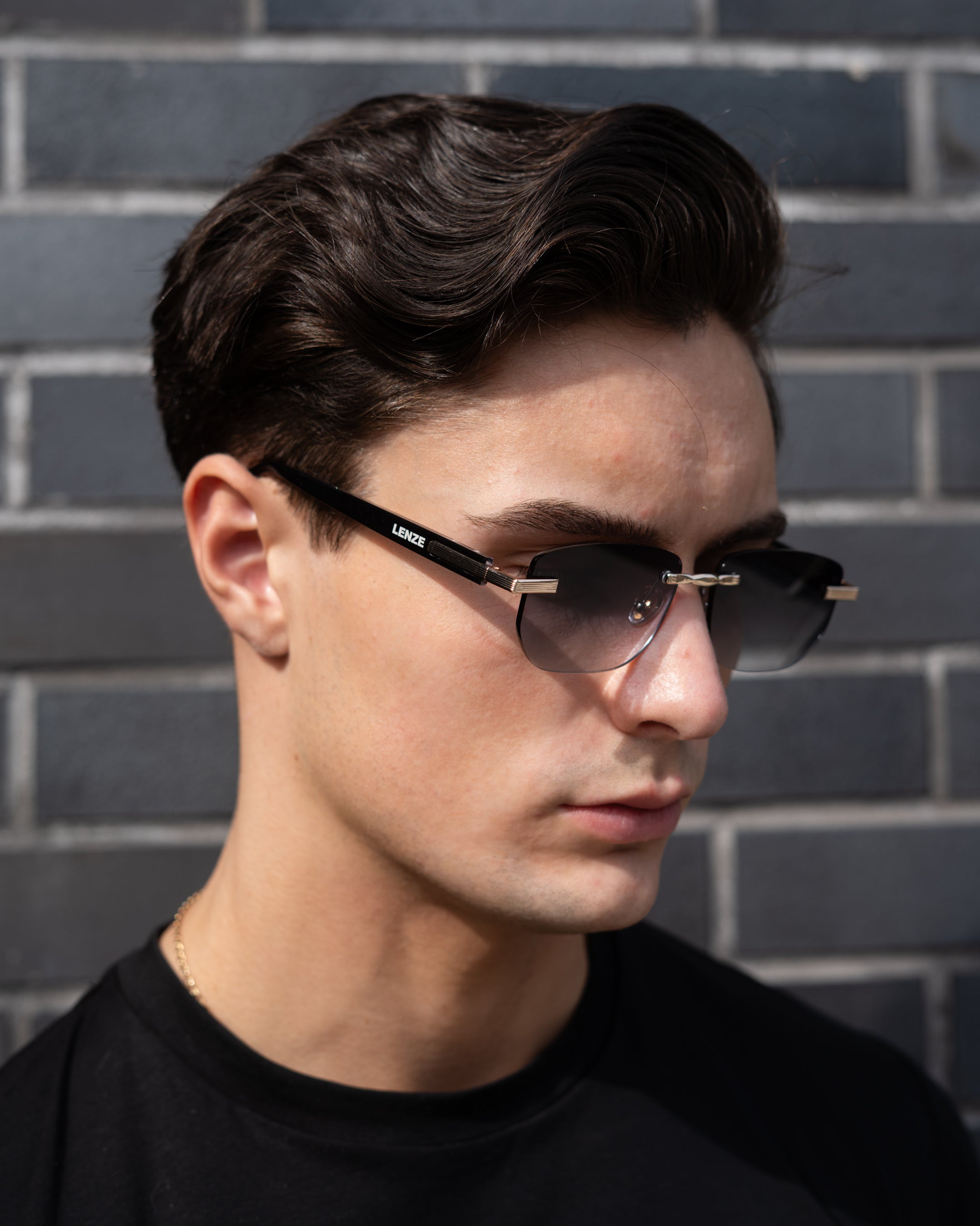 Edge Glasses - Gold/Gunmetal Grey
