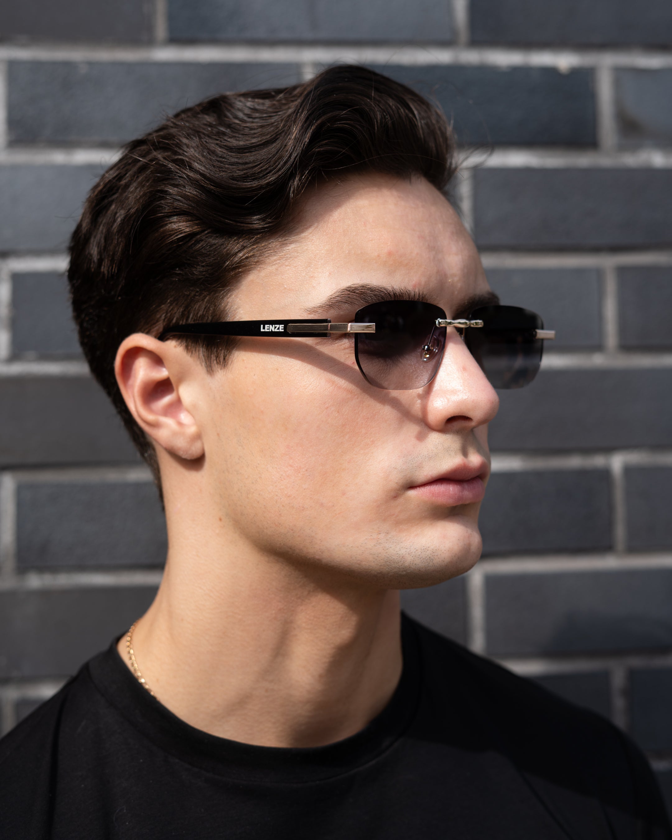 Edge Glasses - Gold/Gunmetal Grey