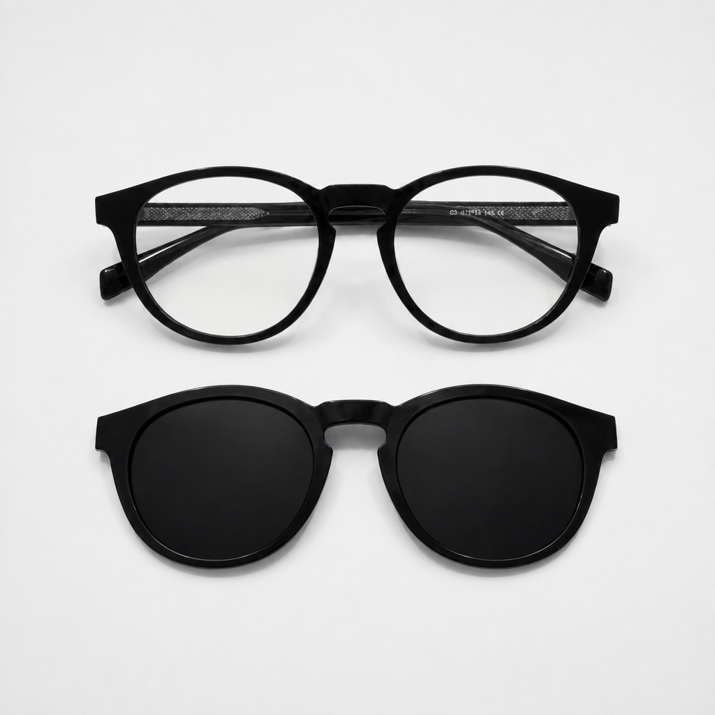 2-in-1 Heritage Glasses - Black