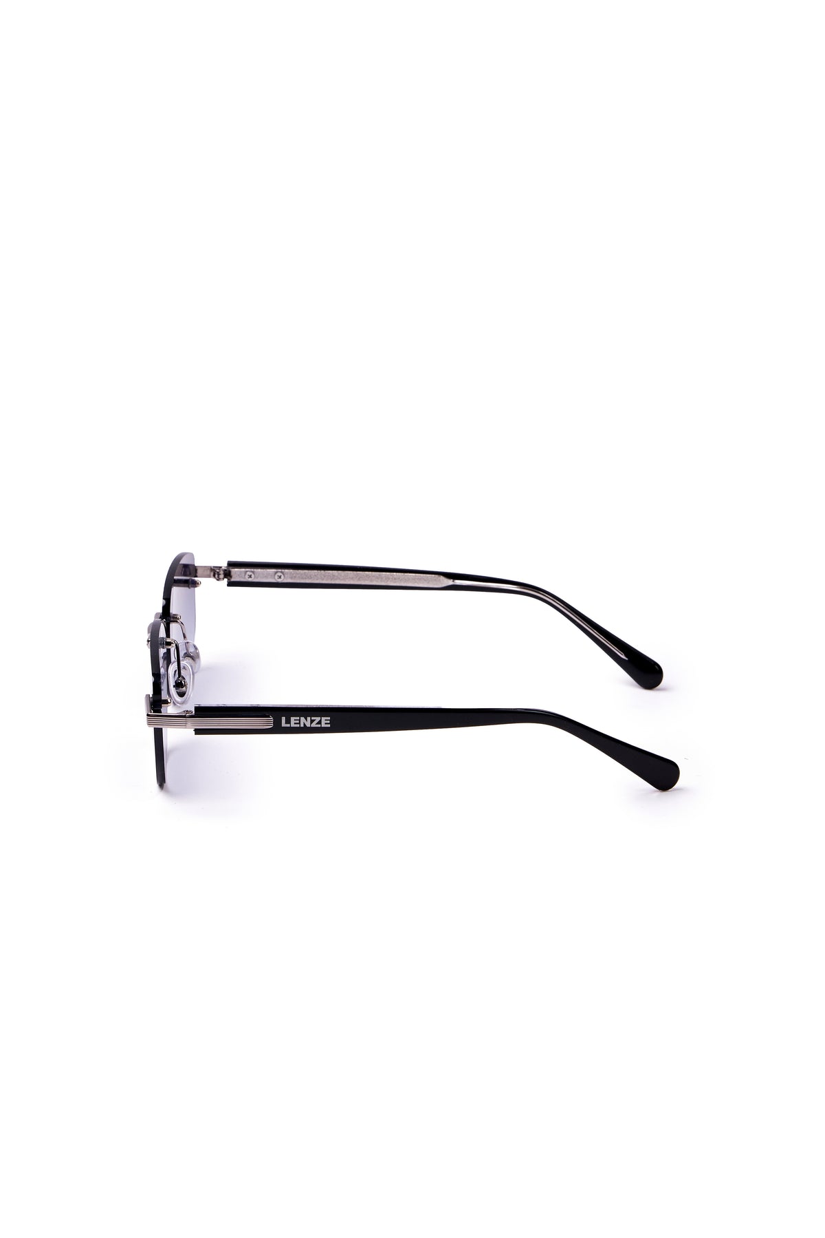 Edge Glasses - Gunmetal Silver/Ocean Blue